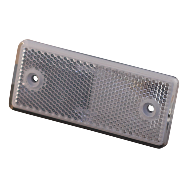 réflecteur ⌧ blanc à visser + auto-collant 96 x 42