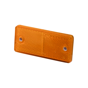 réflecteur ⌧ orange à visser + auto-collant 90x40