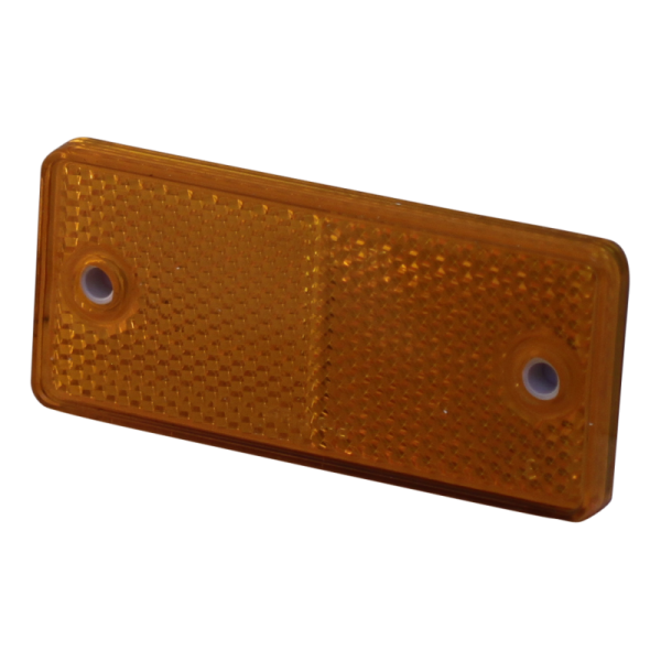 réflecteur ⌧ orange à visser + auto-collant 90x40