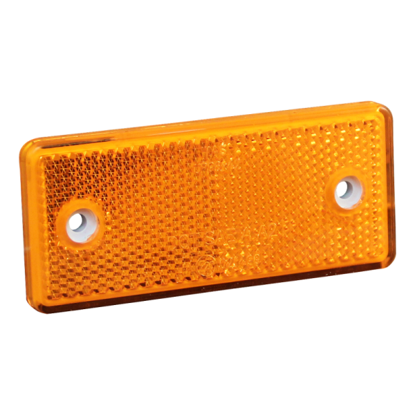 réflecteur ⌧ orange à visser + auto-collant 96 x 42