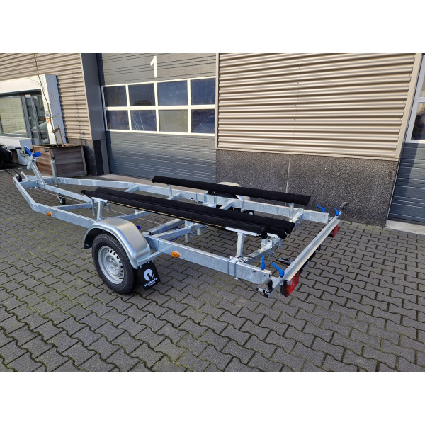 6m30-2M20 -1X 1500 kg 1500 kg - VLEMMIX - Remorque Porte-Bateau version patin