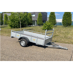 Remorque alu 1 Essieu 2m57 x 1m51 - 750 kg