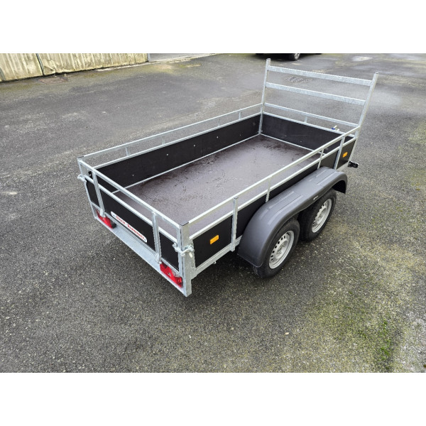 Remorque bois 2m57 x1m51 2 essieux 1700 kg