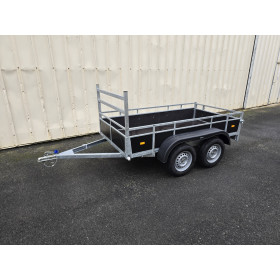 Remorque bois 3m00 x1m31 2 essieux 2500 kg
