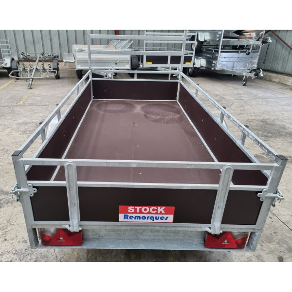 Remorque Bois 1 Essieu 2m57 x 1m51 - 1000 kg