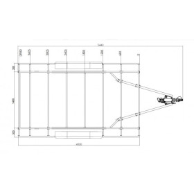 RTD 4m x 2m44 - 2x1350kg