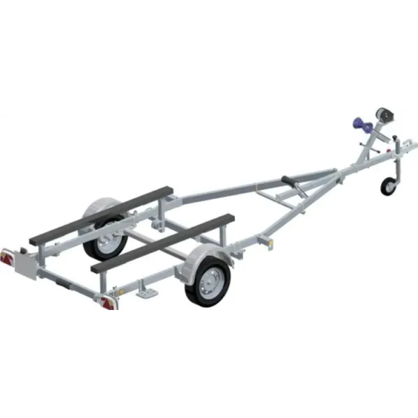 Remorque Bateau Immergeable Sun Way D1857 | PTAC 500 à 750 kg kit patin