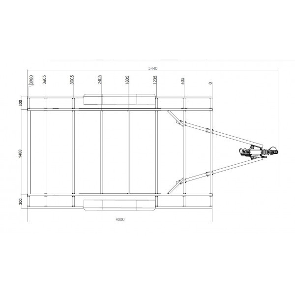 RTD 4m x 2m - 1350kg - Remorque Tiny House Simple essieux