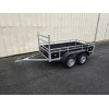Remorque bois 2m57x1m31 2 essieux 750kg