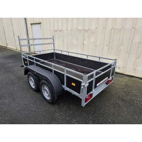 Remorque bois 2m57x1m31 2 essieux 750kg