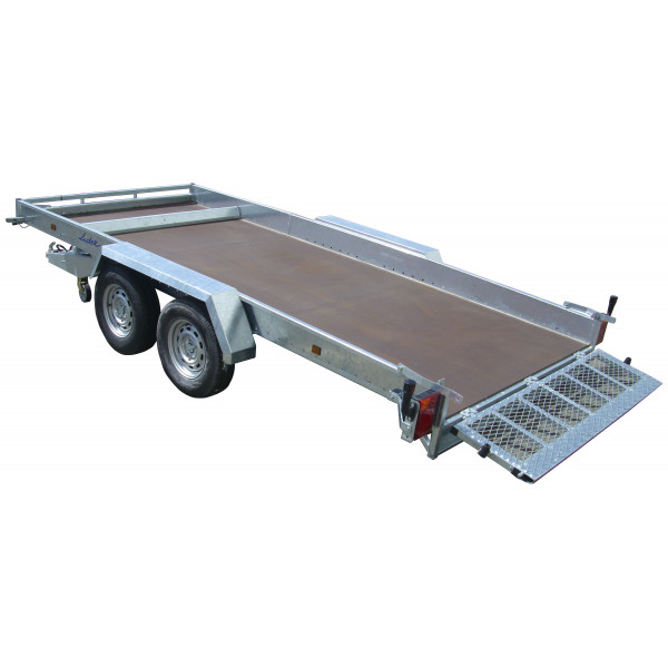 REMORQUE PLATEAU roues extérieures 450x190x18 freinée PTAC : 3500 kg
