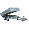 BENNE 322x170x35 freinée roues dessous pompe électrique PTAC : 2500 kg
