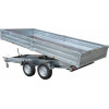 BENNE 402x190x35 freinée roues dessous pompe électrique PTAC : 3500 kg