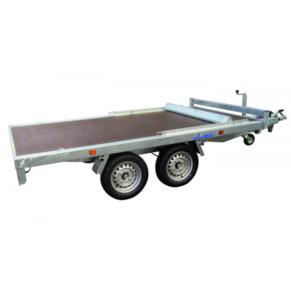 PLATEAU ROUES DESSOUS 306x170 freiné 2 essieux PTAC : 1500 kg