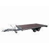 PLATEAU ROUES DESSOUS 406x215 freiné 2 essieux timon réglable optima  PTAC : 2500 kg