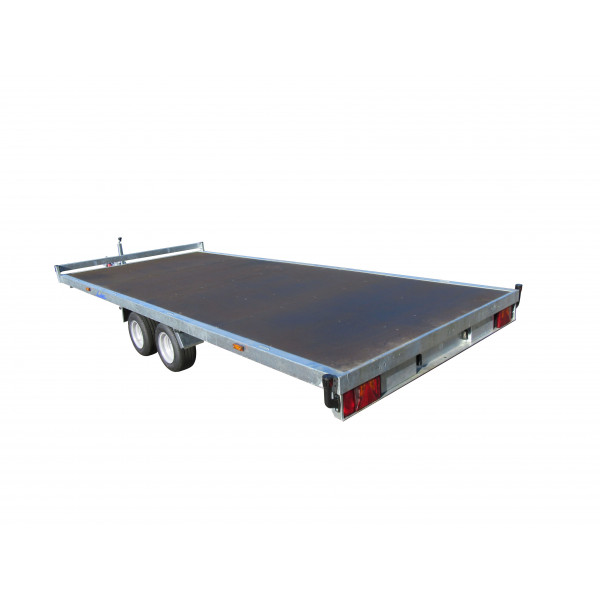 PLATEAU ROUES DESSOUS 506x215 freiné 2 essieux PTAC : 2500 kg