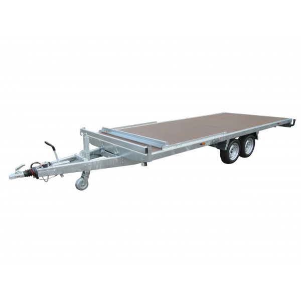 PLATEAU ROUES DESSOUS 506x215 freiné 2 essieux PTAC : 3500 kg