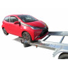 PORTE VOITURE 361x185x11 avec petites rampes fixes PTAC : 1300 kg avec  2 cales et 1 treuil inclus