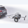 Remorque 4 vélos électriques sur attelage à 2 roues