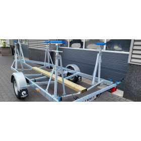 6m30-2m20 - 1x1350 kg - VLEMMIX - Remorque Porte quillard