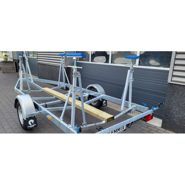6m30-2m20 - 1x1350 kg - VLEMMIX - Remorque Porte quillard