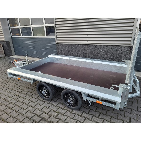 GTM 3m x 1m50 Gooseneck porte engin 2 x essieux 1800 kg
