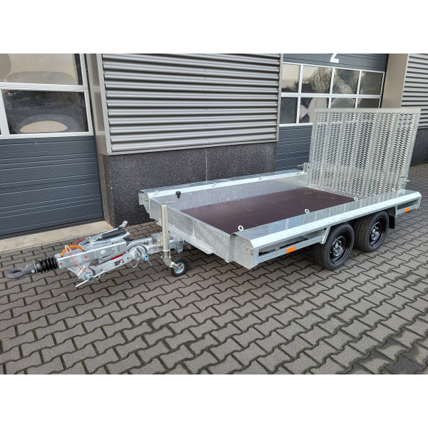 GTM 3m x 1m50 Gooseneck porte engin 2 x essieux 1800 kg