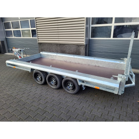 GTM 4m x 1m50 Gooseneck porte engin 3 x essieux 1350 kg