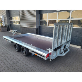 GTM 4m x 1m50 Gooseneck porte engin 2 x essieux 1800 kg