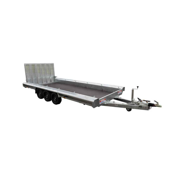 GTM 4m80 x 1m80 Gooseneck porte engin 3 x essieux 1500 kg