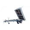 Remorque tri-benne 3m10x1m186 double essieux freiné