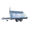 Remorque tri-benne 3m10x1m186 double essieux freiné