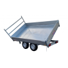 Remorque tri-benne 3m10x1m186 double essieux freiné