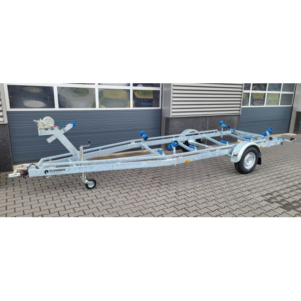 6m30-2m20 1x1800kg- 1800 kg - VLEMMIX - Remorque Porte-Bateau