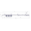 8m40-2m55 - 3X1350 kg - 3500 kg - VLEMMIX - Remorque Porte-Bateau