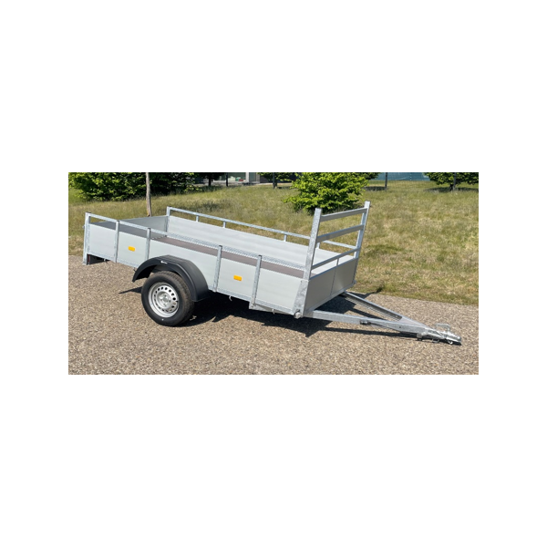 Remorque alu 2m57x1m31 2 essieux 750kg