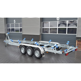 7m80-2m20 3x1800kg - VLEMMIX - Remorque Porte-Bateau