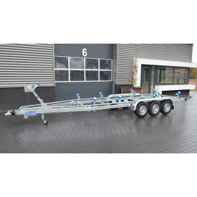 7m80-2m20 3x1800kg - VLEMMIX - Remorque Porte-Bateau