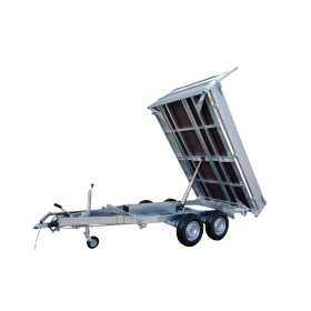 Benne Electrique 3500 KG KIPPER 3m60 x 1m86 2 essieux ridelle de 30 cm