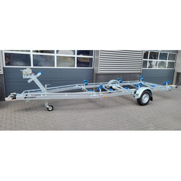 7m-2m20 1x1800kg - 1800 kg - VLEMMIX - Remorque Porte-Bateau