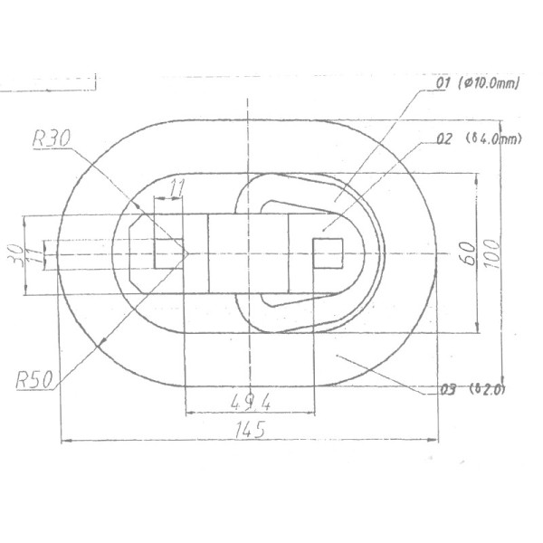 anneau d'ancrage galvanisé