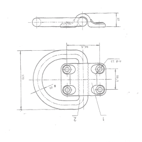anneau d'ancrage lourd zingué