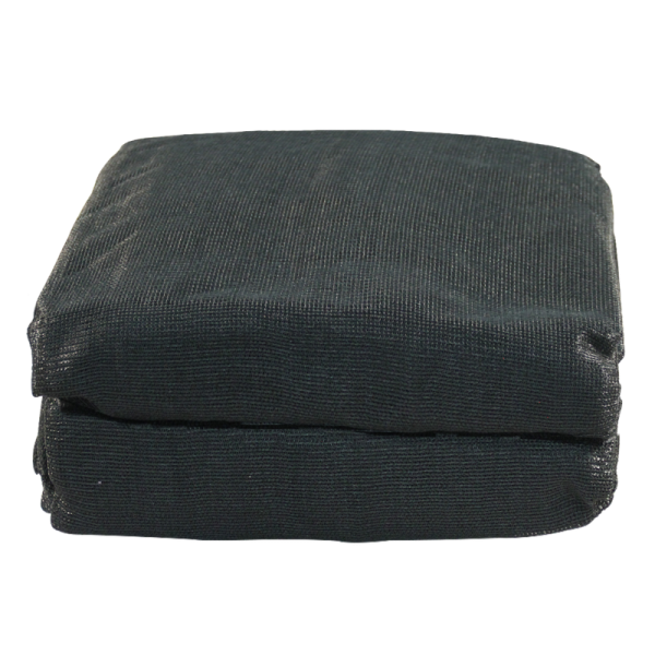 Filet de sécurité de lourde qualité 3000x2000mm PVC, 350 gr/m2 noir foncé RAL 9005
