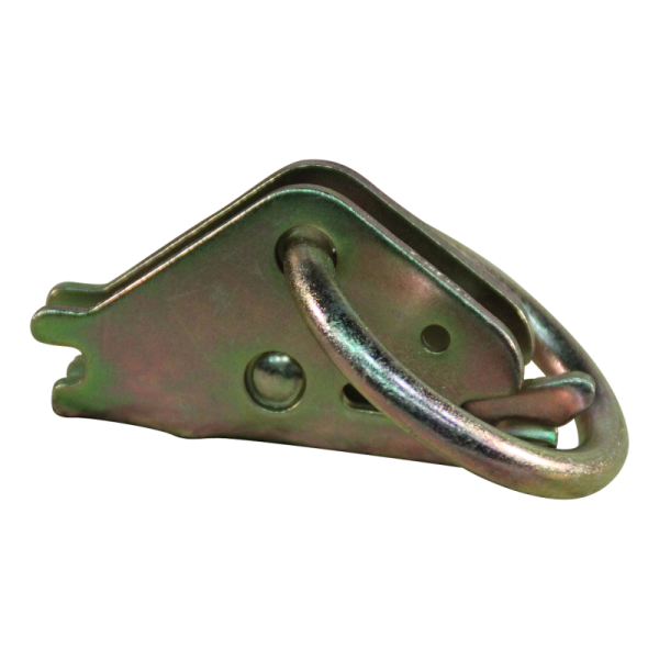 plaque d'ancrage rail Ø44mm galvanisé jaune