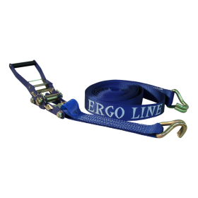 sangle d'arrimage lourds "ERGO-LINE"  avec hochet bleu 50mm 9000mm Ergo line polyester