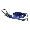 sangle d'arrimage lourds "ERGO-LINE"  avec hochet bleu 50mm 9000mm Ergo line polyester