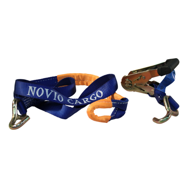 sangle d'arrimage pour transporteur de voiture avec boucle pour jante alu. 35mm x 1500mm polyester