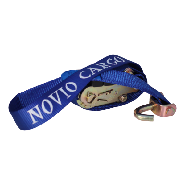 sangle d'arrimage pour transporteur de voiture bleu 50mm 2500mm polyester