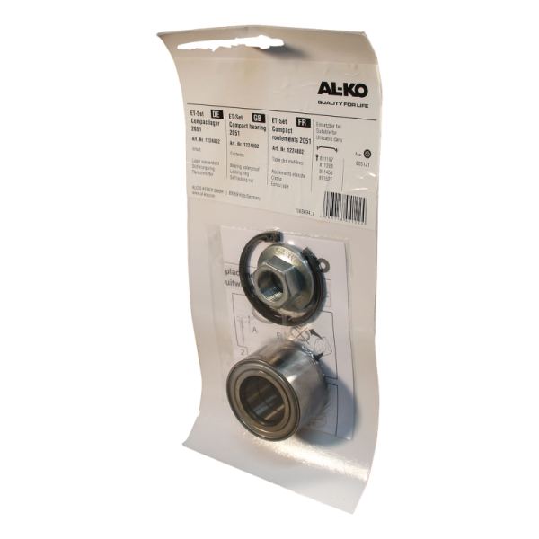 compactlager set waterdicht roulement, circlip, écrou à bride Ø34 x Ø64 x 34mm AL-KO frein 2051 Compact