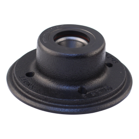 moyeu avec cache moyeu, bride écrous et roulements roulement cartouche 100x4